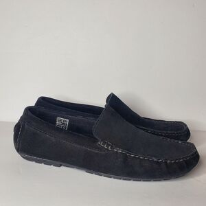 Roberto Durville Paris Women Black Moccasin Leather loafers Size 42